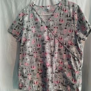 just be dog Scrub top lg